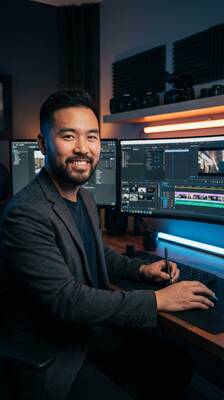 成人视频剪辑师王浩